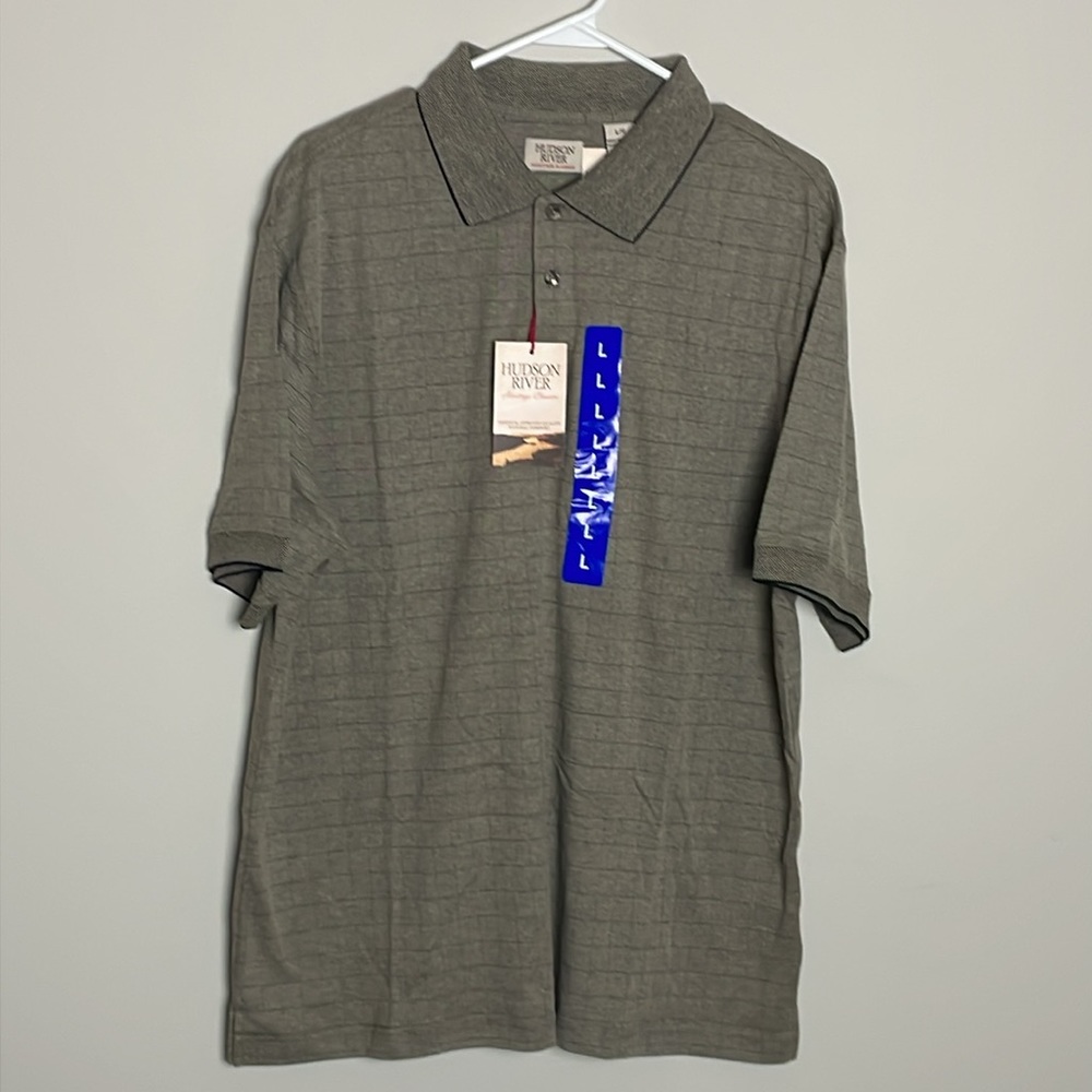 Hudson River Button Polo -Bamboo-Large